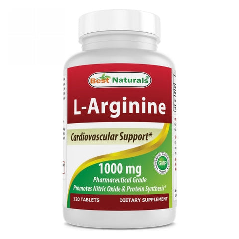 Best Naturals, L-Arginine, 1000 mg, 120 Tabs Best Naturals