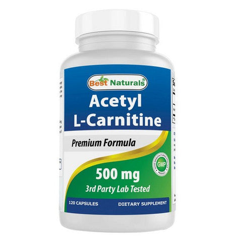 Best Naturals, Acetyl L-Carnitine, 500 mg, 120 Caps Best Naturals