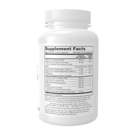 Now Foods, Vegan Hair, Skin & Nails, 5000 mcg, 90 Veg Caps Now Foods
