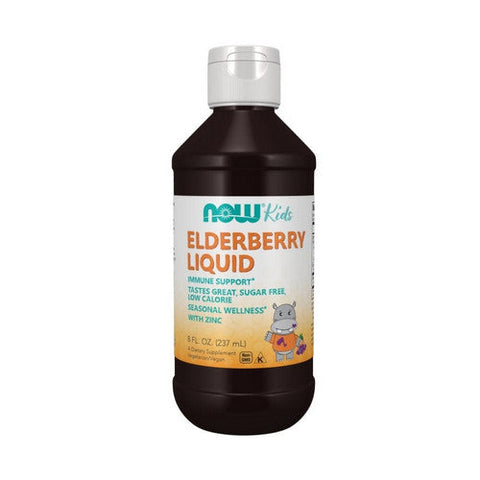 Now Foods, Elderberry Liquid for Kids, 8 Oz Now Foods