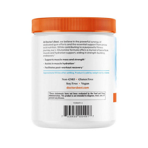 Doctors Best, Pure L-Glutamine Powder, 10.6 Oz Doctors Best