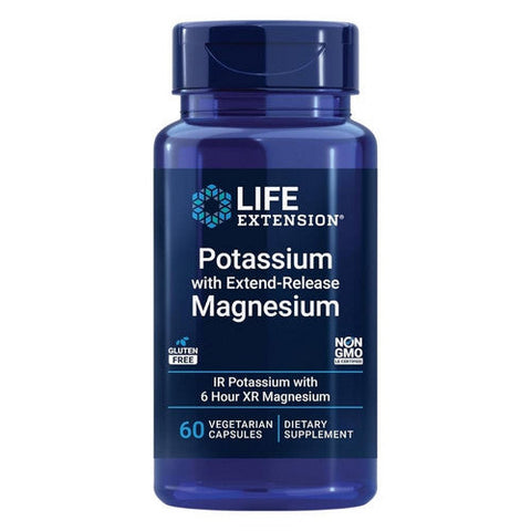 Life Extension, Potassium with Extend-Release Magnesium, 60 Caps Life Extension