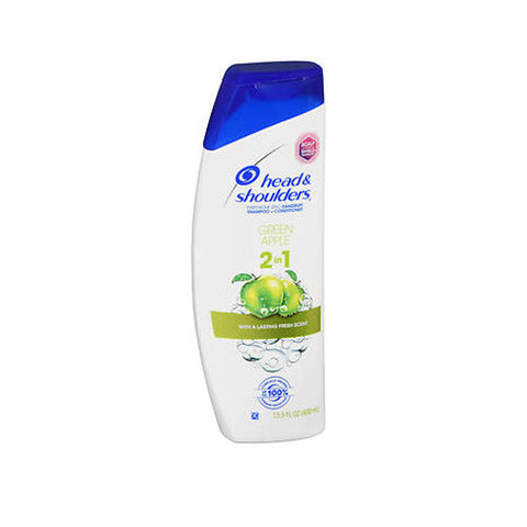Head & Shoulders, Green Apple 2 In 1 Dandruff Shampoo + Conditioner, 13.5 Oz Head & Shoulders