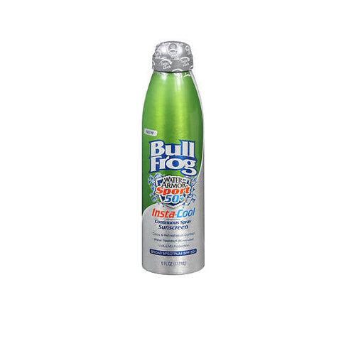 Bullfrog, Water Armour Sport Instacool Spray SPF 50, 6 Oz Bullfrog