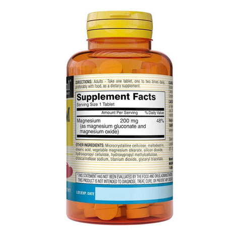 Mason, Natural Magnesium Tablets, 100 Tabs Mason