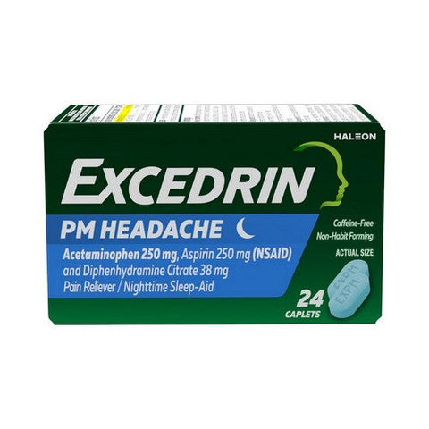 The Honest Company, Excedrin PM Headache, 24 Tabs Excedrin