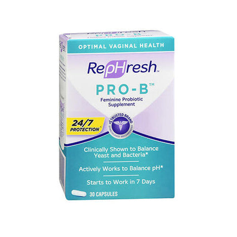 Rephresh, Pro-B Probiotic Feminine Supplement, 30 Caps Rephresh