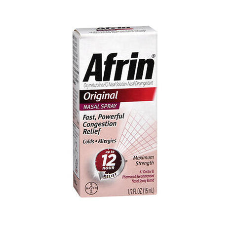 Afrin, Original Maximum Strength Nasal Spray, 0.5 Oz Afrin