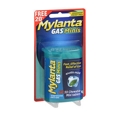 Mylanta, Gas Chewable Mini-Tablets Arctic, 50 Tabs Mylanta