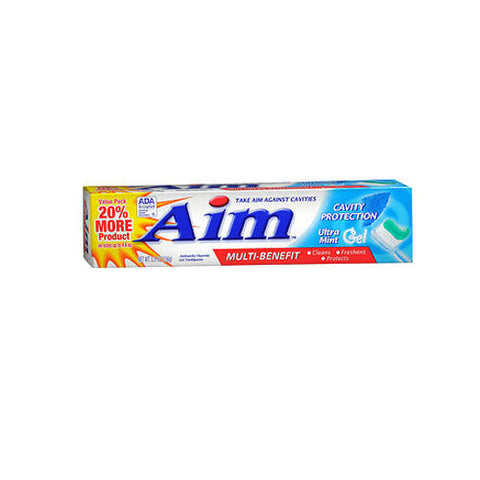 Aim, Anticavity Fluoride Gel Toothpaste Ultra Mint, 5.5 Oz Aim