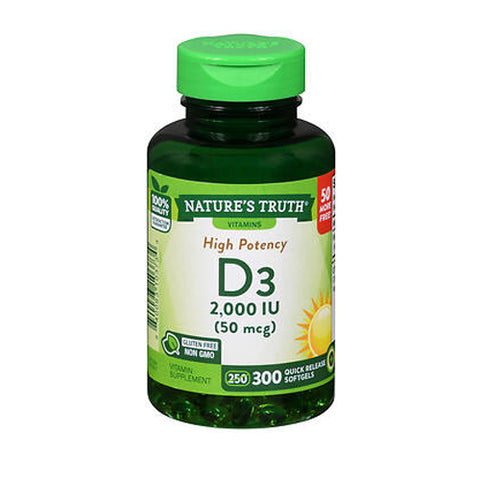 Nature's Truth, Vitamin D3, 300 Caps Nature's Truth