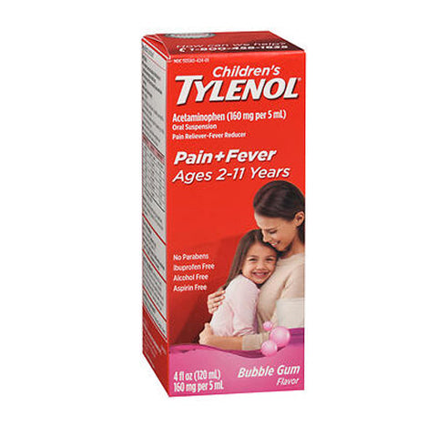 Tylenol, Children's Pain + Fever Oral Suspension Bubblegum, 4 Oz Tylenol