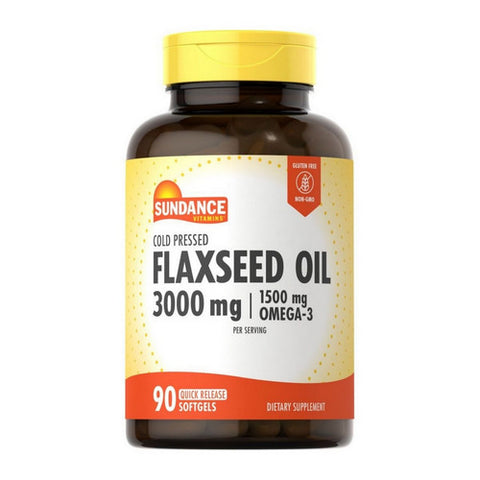 Flaxseed Oil Omega-3 90 Softgels by Sundance