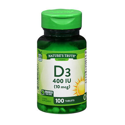 Nature's Truth, High Potency D3 Vitamin Tablets, 400 IU, 100 Tabs Nature's Truth