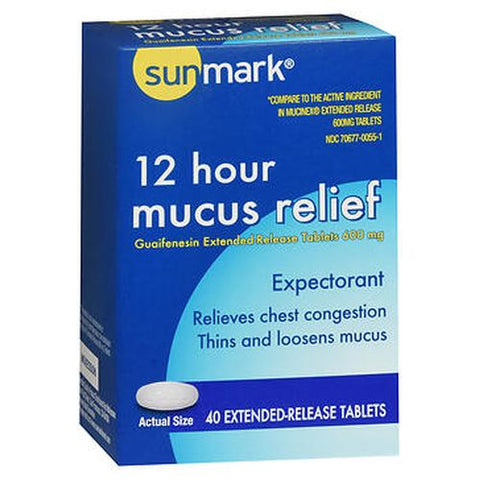 Sunmark, 12 Hour Mucus Relief, 600 mg, Count of 1 Sunmark