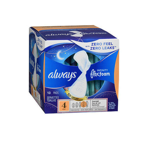 Always Discreet, Always Maxi Pads With Flexi-Wings Extra Long Super, 13 Each Always Discreet