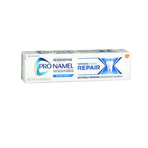 Sensodyne, Pronamel Intensive Enamel Repair Toothpaste for Sensitive Teeth and Cavity Protection, Clean Mint, 3.4 Oz