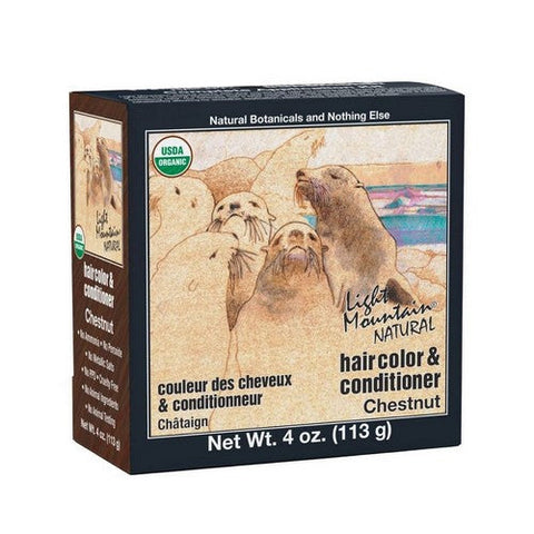 Light Mountain, Natural Hair Color And Conditioner Chestnut, Chestnut 4 Oz Light Mountain