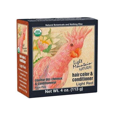 Light Mountain, Natural Hair Color And Conditioner Light Red, Light-Red 4 Oz Light Mountain