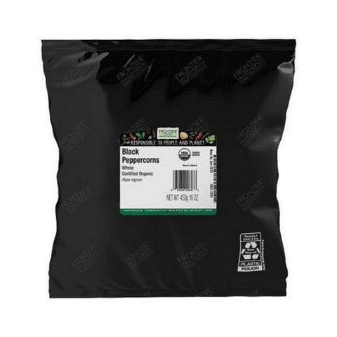 Frontier Coop, Organic Whole Black Peppercorns, 16 Oz Frontier Coop