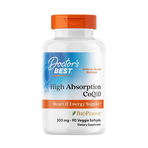 Doctors Best, High Absorption CoQ10 With BioPerine, 300 Mg, 90 Veggie Softgels Doctors Best