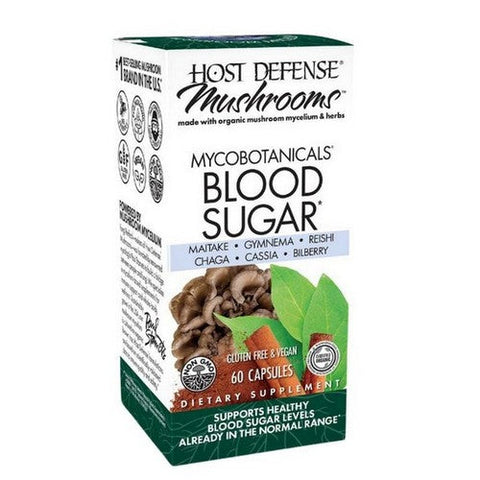 Host Defense, MycoBotanicals Blood Sugar Capsules, 60 Cap Host Defense