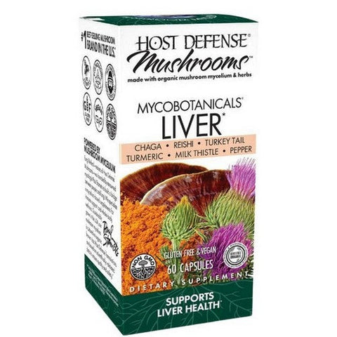 Host Defense, MycoBotanicals Liver Capsules, 60 Cap Host Defense