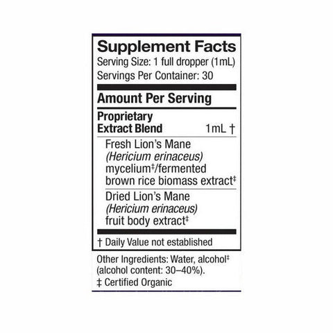 Host Defense, Lion's Mane Extract, 1 Oz Host Defense