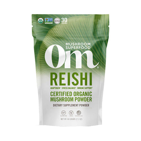 Om Mushrooms, Reishi Mushroom Superfood Powder, 60 Grams Om Mushrooms
