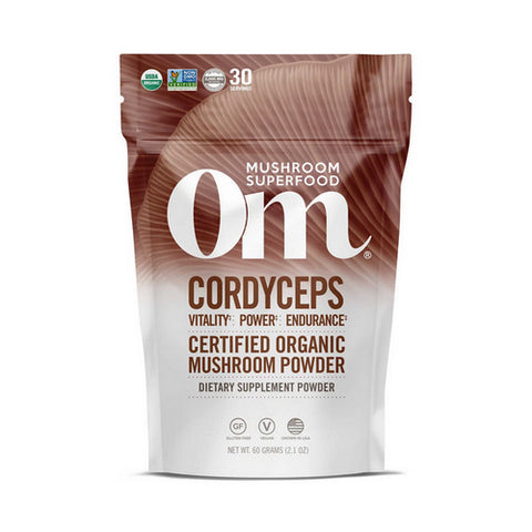 Om Mushrooms, Mushroom Superfood Powder, Cordyceps 60 Grams Om Mushrooms
