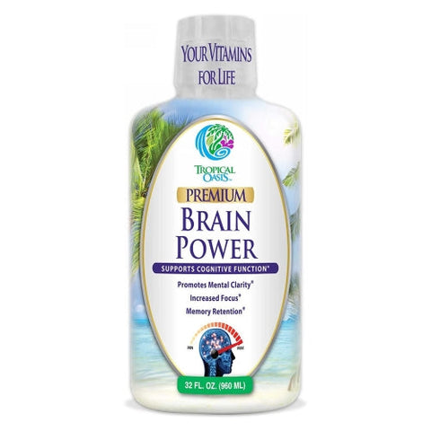 Tropical Oasis, Brain Fuel, 32 Oz Tropical Oasis