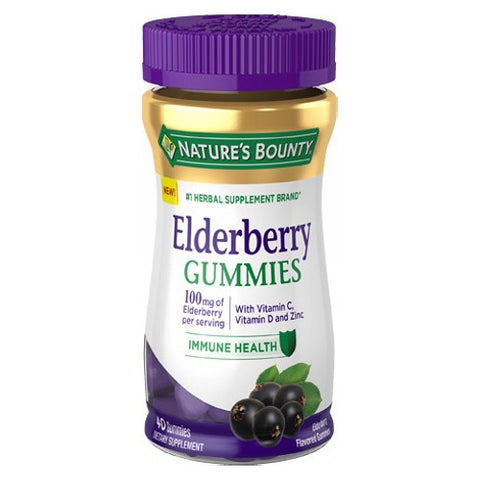Nature's Bounty, Nature's Bounty Elderberry Gummies, 40 Gummies Nature's Bounty