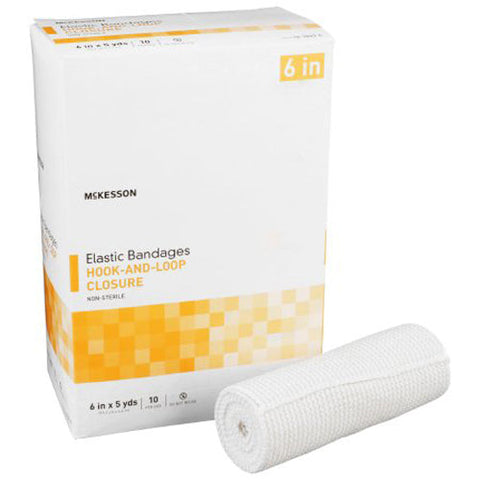 McKesson, Elastic Bandage 6 Inch X 5 Yard, Box Of 10 McKesson