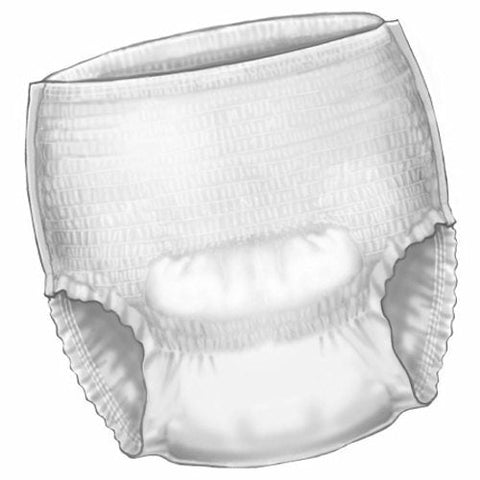 Cardinal, Unisex Adult Absorbent Underwear Super Pull On with Tear Away Seams Medium Disposable Heavy Absorbency, Case Of 4 Cardinal