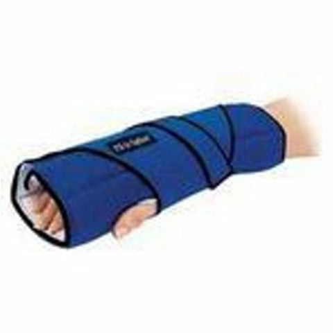 Brownmed, Night Wrist Brace IMAK RSI Adjustable Pil-O-Splint ergoBeads / Foam / Polyflannel Left or Right Hand Black / Blue One Size Fits Most, 1 Count Brownmed