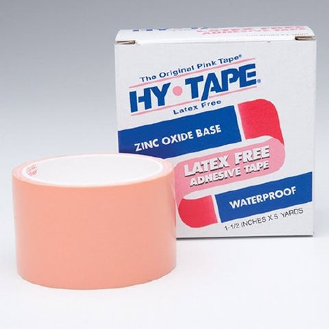 Hy-Tape, Medical Tape Hy-Tape  Waterproof Zinc Oxide-Based Adhesive 1-1/2 Inch X 5 Yard Pink NonSterile, Count of 36 Hy-Tape
