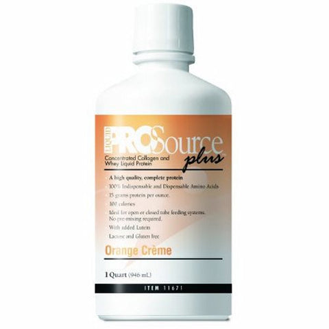 Medtrition, Protein Supplement ProSource Plus Orange CrÃ¨me Flavor 32 oz. Bottle Ready to Use, 30 Oz Medtrition