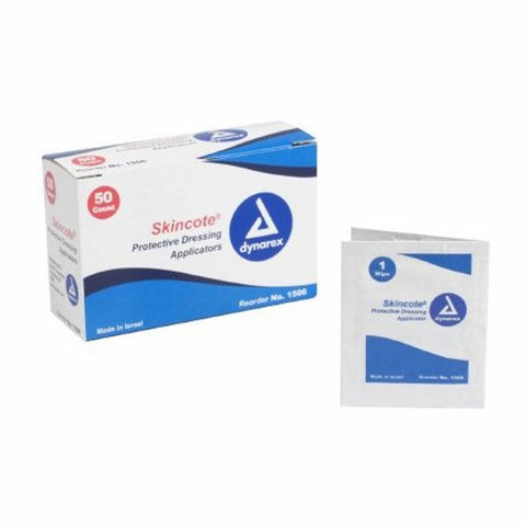 Dynarex, Skin Barrier Wipe Skincote Isopropyl Alcohol, 70% Individual Packet, Box Of 50