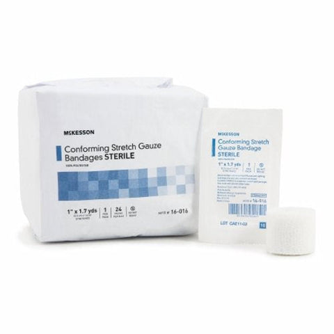 McKesson, Conforming Bandage 1 Inch X 1-7/10 Yard Sterile, Case Of 4 McKesson