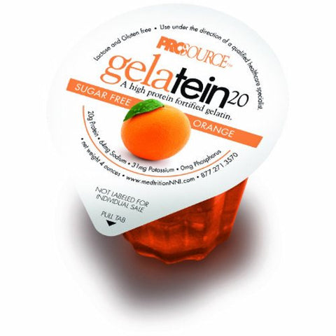 Medtrition, Oral Protein Supplement Gelatein  20 Orange Flavor 4 oz. Container Cup Ready to Use, Count of 36 Medtrition