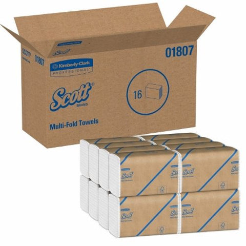 Kimberly Clark, Paper Towel Scott  Multi-Fold 9-1/5 X 9-2/5 Inch, Count of 4000 Kimberly Clark