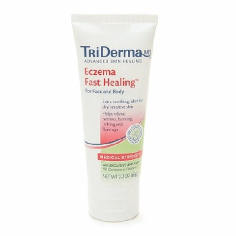 Triderma, Itch Relief TriDerma MD  Fast Healing 0.5% - 1.5% Strength Cream 2.2 oz. Tube, 2.2 Oz Triderma