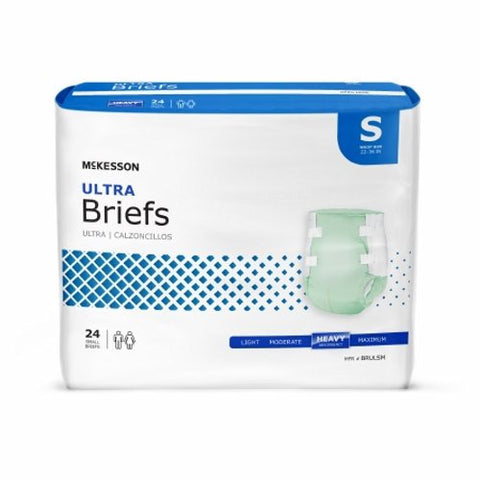 McKesson, Unisex Adult Incontinence Brief Ultra Small Disposable Heavy Absorbency, Count of 4 McKesson
