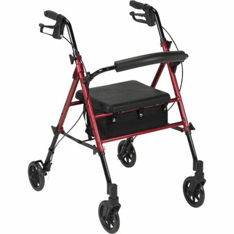 Drive Medical, 4 Wheel Rollator, Count of 1 Drive Medical