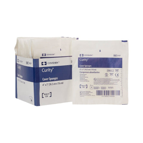 Cardinal, NonWoven Sponge Curity NonWoven Cellulose 4-Ply 3 X 4 Inch Rectangle Sterile, 1 Pack Cardinal