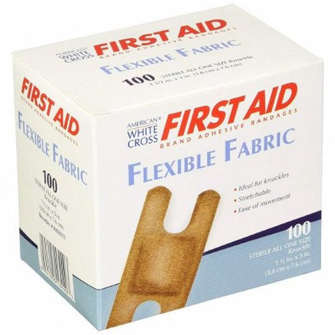Dukal, Adhesive Strip 1-1/2 X 3 Inch Fabric Knuckle Tan Sterile 1602033, Box Of 100 Dukal