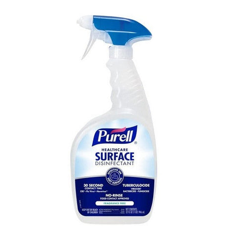 Purell, Surface Disinfectant Cleaner Purell  Alcohol Based Liquid 32 oz. NonSterile Bottle Alcohol Scent, Count of 6 Purell