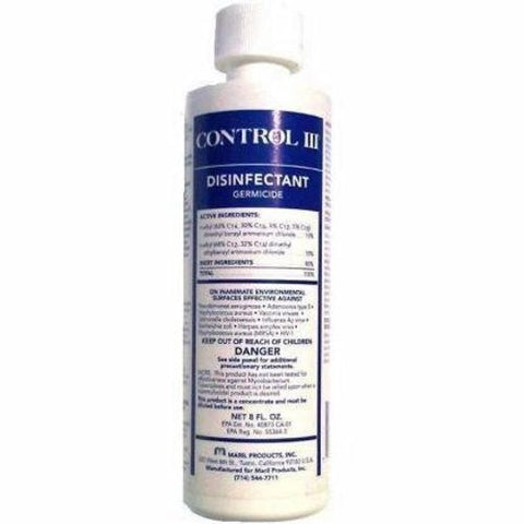 Maril Products, Surface Disinfectant Cleaner Control III  Ammoniated Liquid Concentrate 8 oz. NonSterile Bottle Mild, 8 Oz Maril Products