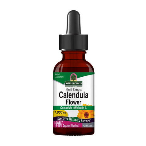 Nature's Answer, Calendula Flowers Low Alcohol, 1 Oz Nature's Answer