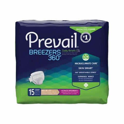 First Quality, Unisex Adult Incontinence Brief Medium Size 3, Case Of 4 First Quality